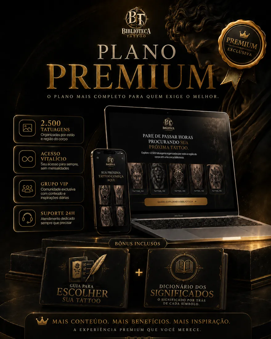 Mockup ilustrativo do plano Premium VIP